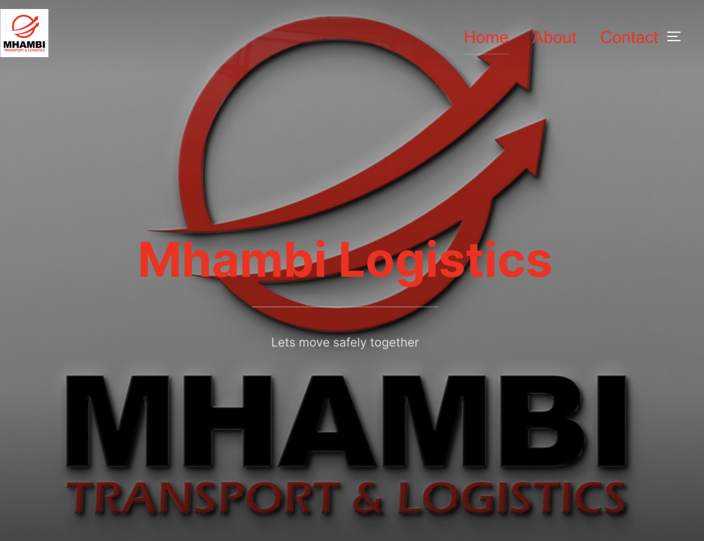 Mhambilogistics website